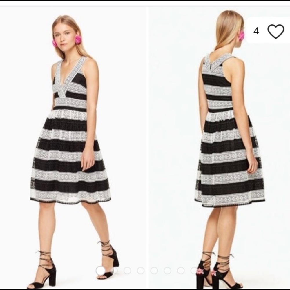 Kate spade color block lace dress